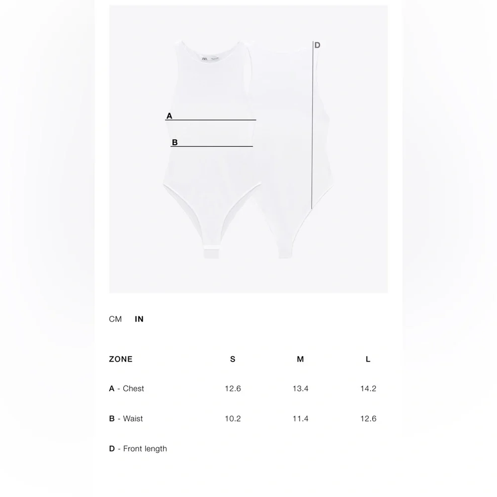 ZARA BANDEAU BODYSUIT NWT - Picture 5 of 5